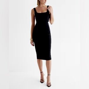 Elegant Black Cut-Out Dress